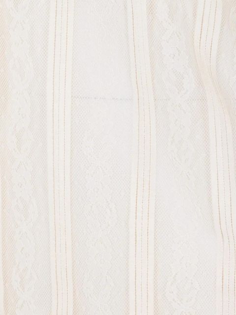 TWINSET lace high-neck blouse - Neutrals