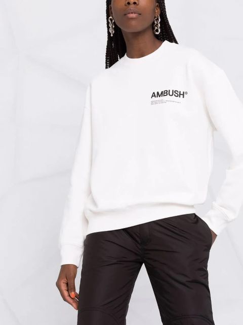 AMBUSH logo-print sweatshirt - White