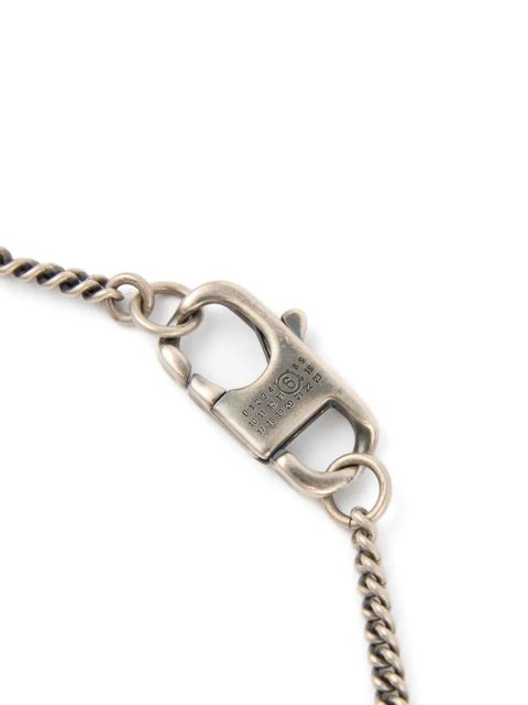 MM6 Maison Margiela Numeric ring necklace - Silver