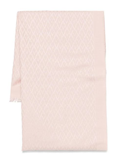 Valentino Garavani Toute La V-jacquard scarf - Pink - zdjęcie produktu nr 1