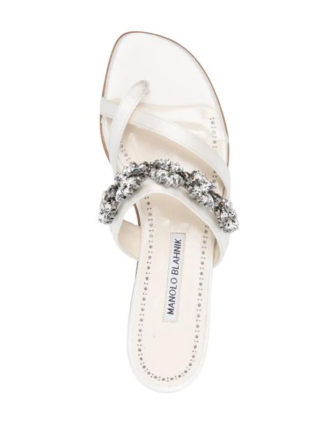 Manolo Blahnik Perlusa sandals - White