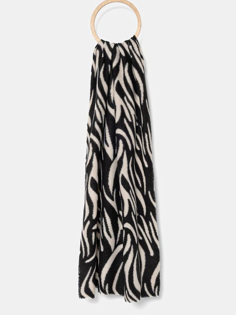 Morgan szalik damski kolor czarny wzorzysty 5ZAP - zdjęcie produktu nr 1