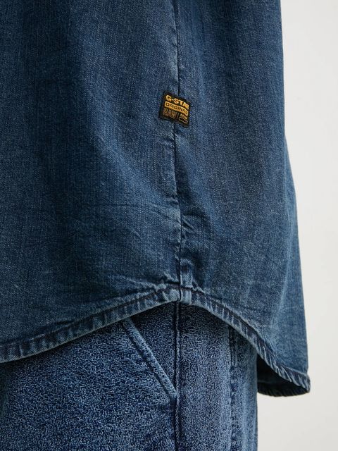 G-Star koszula damska kolor niebieski relaxed z kołnierzykiem klasycznym D25358-D252