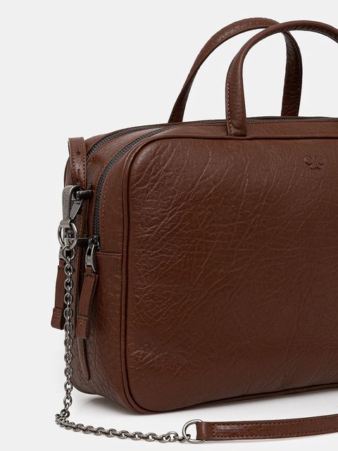 Weekend Max Mara torebka skórzana PALOS kolor brązowy 2525516085600