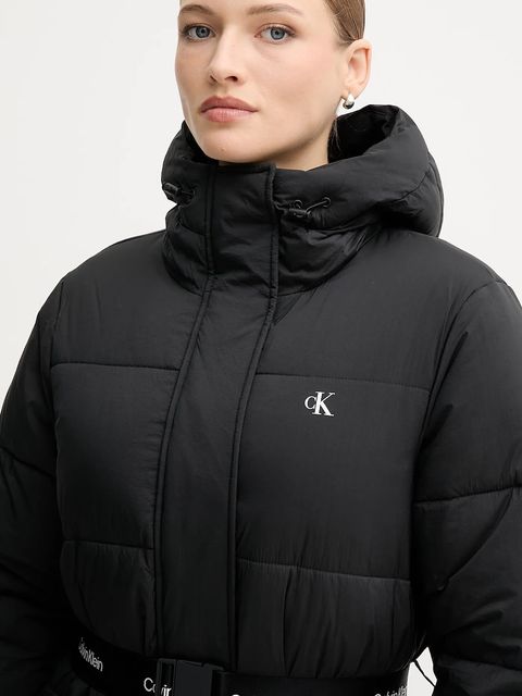 Calvin Klein Jeans kurtka kolor czarny zimowa LV047D507G