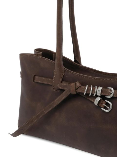 Marge Sherwood zip leather shoulder bag - Brown