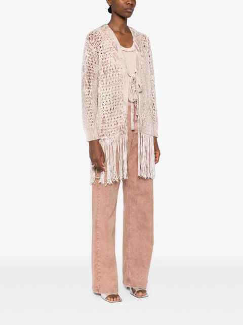 Blumarine open-knit cardigan - Neutrals - zdjęcie produktu nr 2