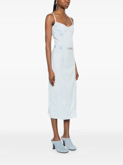 Diesel panelled slim midi dress - Blue
