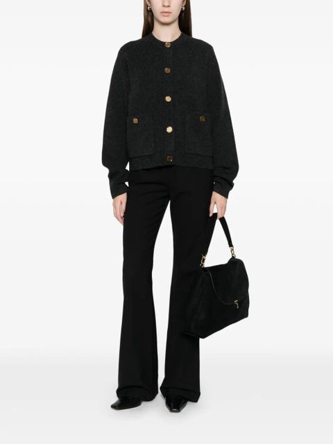 TOTEME hammered-button cardigan - Grey - zdjęcie produktu nr 2