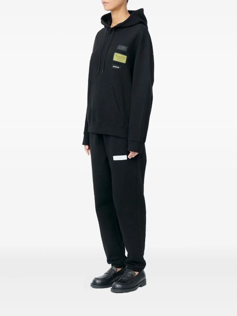 MM6 Maison Margiela patch hooded hoodie - Black - zdjęcie produktu nr 2