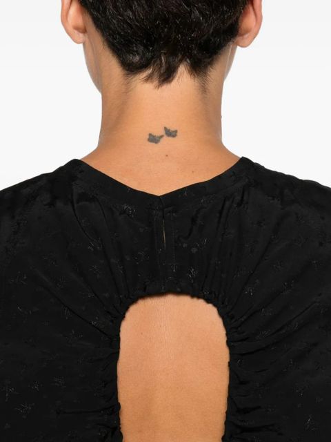 PINKO jacquard sleeveless top - Black