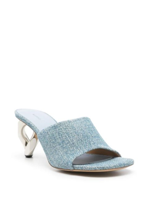 JW Anderson 70mm Chain-heel sandals - Blue