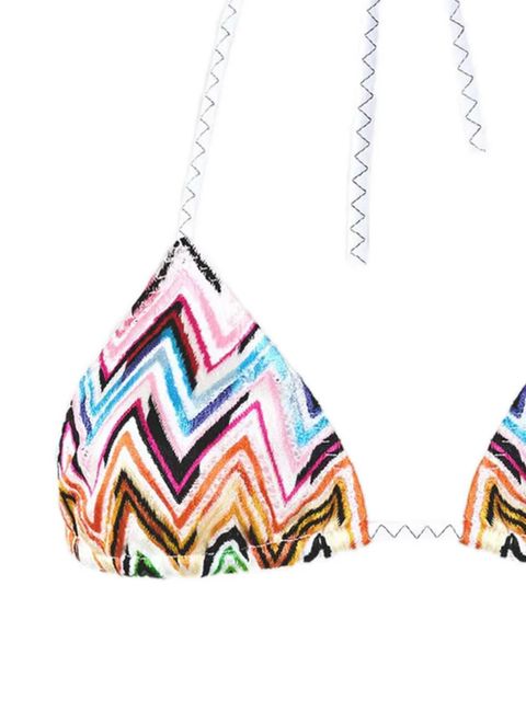 Missoni zigzag-pattern tie bikini set - Pink - zdjęcie produktu nr 2