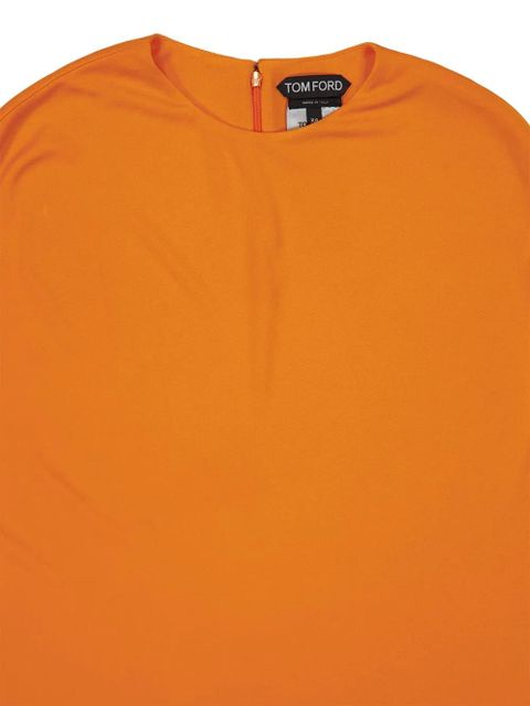 TOM FORD asymmetric-hem mini dress - Orange