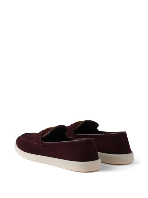 Prada suede loafers - Red - zdjęcie produktu nr 2