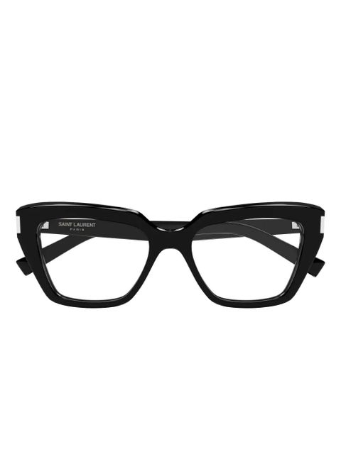 Saint Laurent Eyewear geometric glasses - Black - zdjęcie produktu nr 1