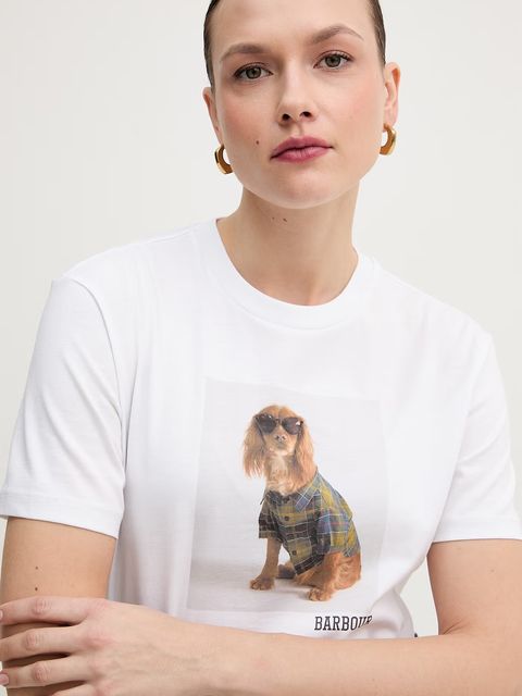 Barbour t-shirt bawełniany Marine