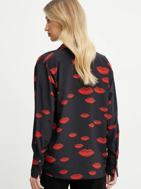 Morgan koszula CKISS.F damska kolor czarny relaxed z kołnierzykiem klasycznym CKISS.F