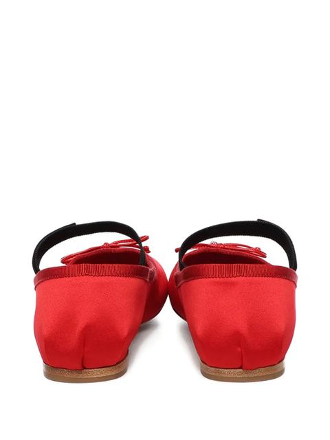Miu Miu satin ballet flats - Red