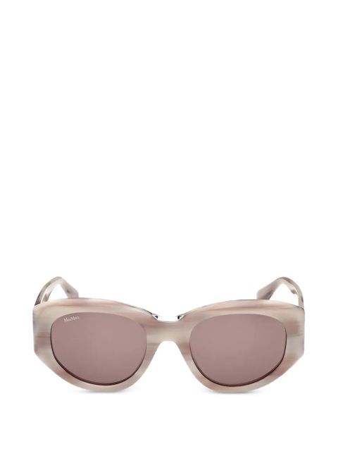 Max Mara Eyewear oval-frame sunglasses - Neutrals - zdjęcie produktu nr 1