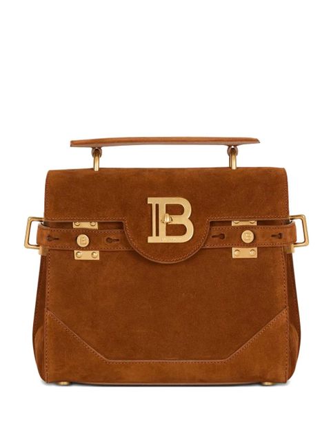 Balmain B-Buzz 23 suede tote bag - Brown - zdjęcie produktu nr 1