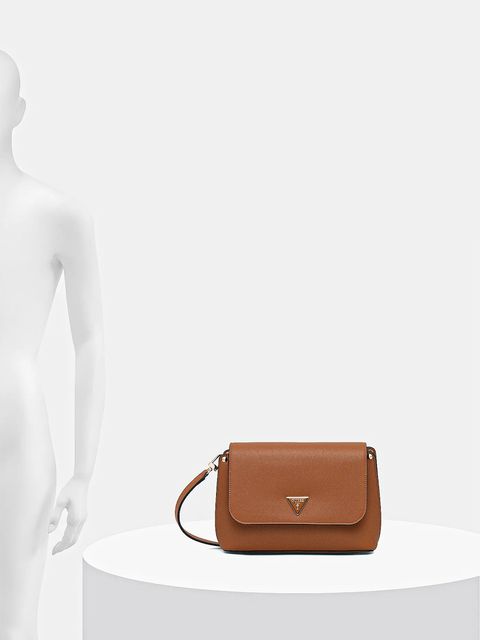 Guess torebka MERIDIAN kolor brązowy HWBG69 74200