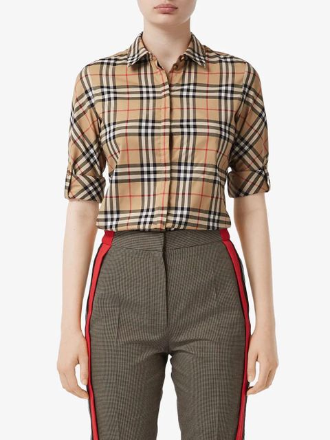 Burberry vintage check shirt - Brown