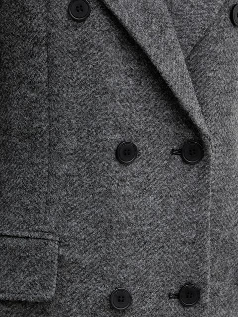 Silvian Heach płaszcz ALBACETE kolor szary GPA25010CP