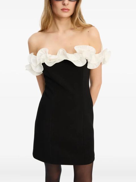 ROTATE BIRGER CHRISTENSEN ruffle mini dress - Black