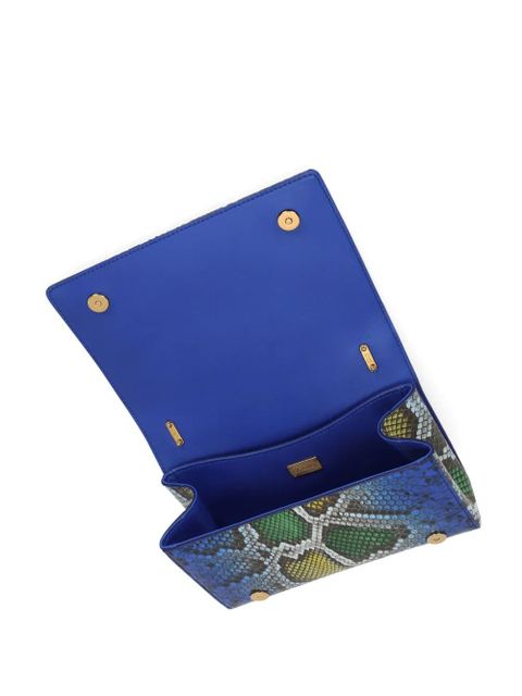 Dolce & Gabbana DG Girls python-effect crossbody bag - Blue