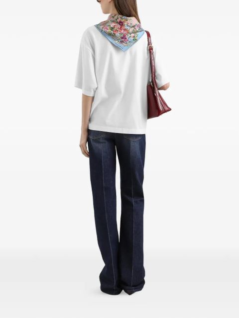 Dolce & Gabbana scarf-detail T-shirt - White
