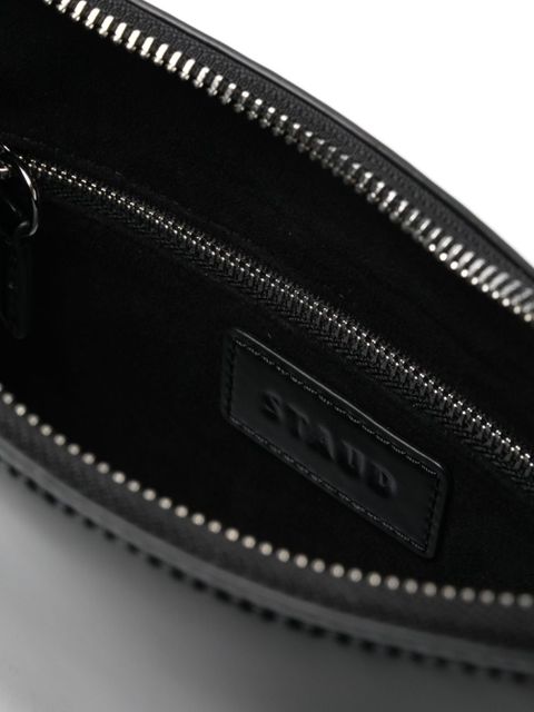 STAUD Alec logo-debossed shoulder bag - Black