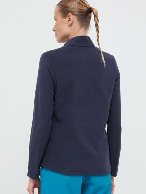 Jack Wolfskin bluza sportowa Taunus kolor granatowy gładka 1709532