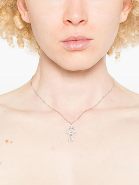Vivienne Westwood crystal-embellished necklace - Silver - zdjęcie produktu nr 2