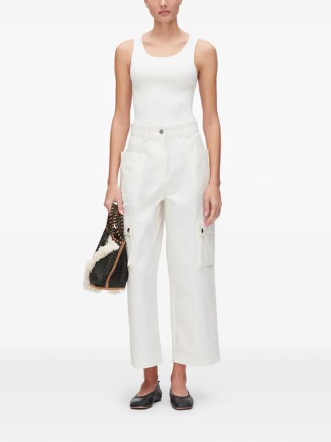 3.1 Phillip Lim cotton cargo pants - White - zdjęcie produktu nr 2