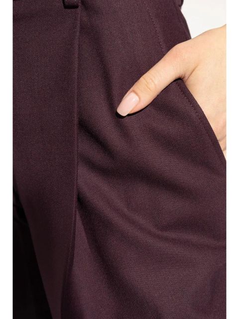 Victoria Beckham creased trousers - Red