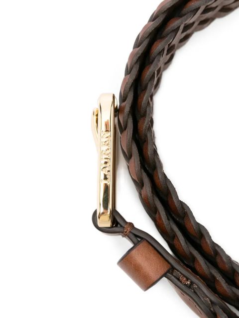 Lauren Ralph Lauren braided leather belt - Brown - zdjęcie produktu nr 2