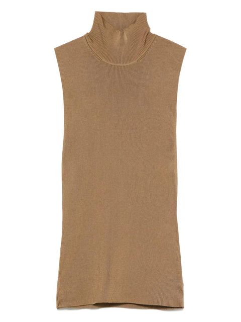 KHAITE high neck top - Brown - zdjęcie produktu nr 1
