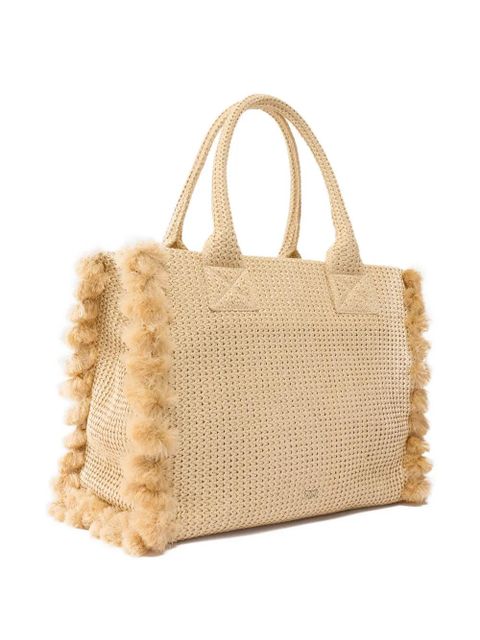 PINKO tassel logo-detail beach bag - Neutrals - zdjęcie produktu nr 2