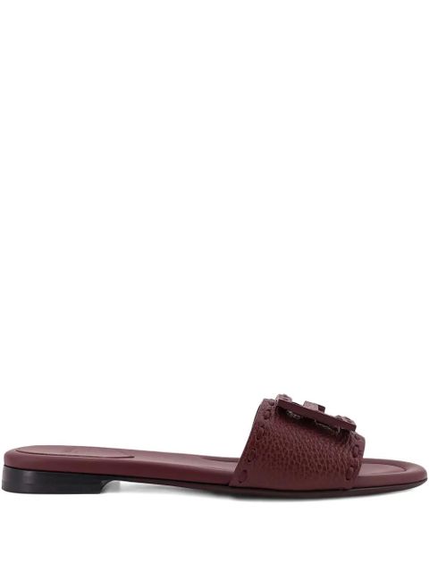 FENDI embossed logo strap sandals - Brown - zdjęcie produktu nr 1