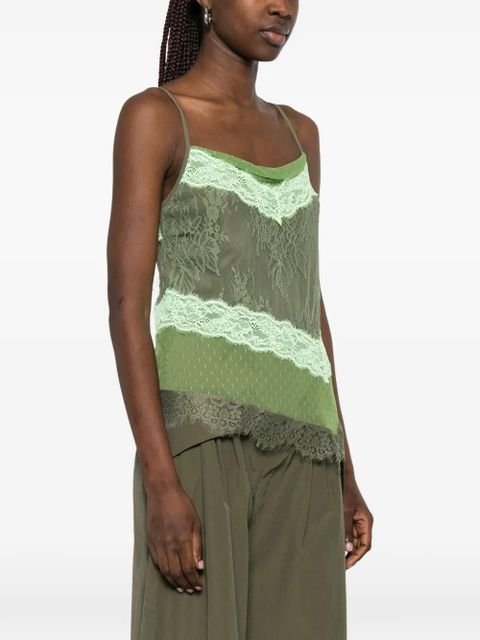 PINKO floral-lace pattern - Green