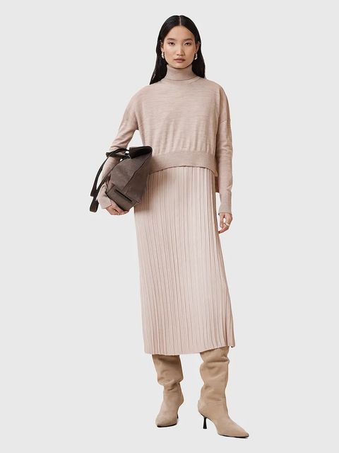 AllSaints sukienka i sweter VITTORIA