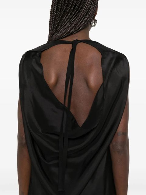 MM6 Maison Margiela silk midi dress - Black