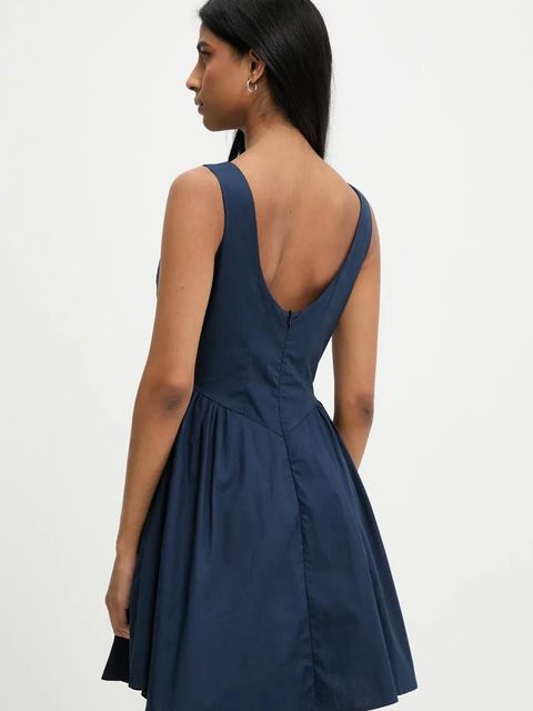 Answear.LAB sukienka kolor granatowy mini rozkloszowana - zdjęcie produktu nr 2