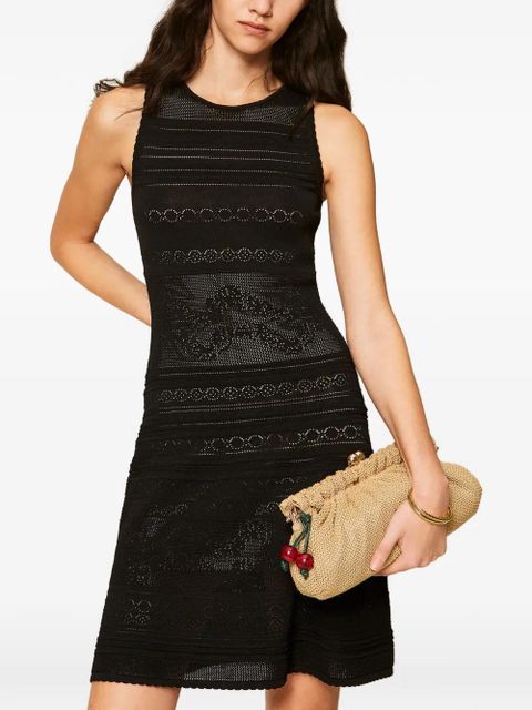 TWINSET knitted open back dress - Black - zdjęcie produktu nr 2