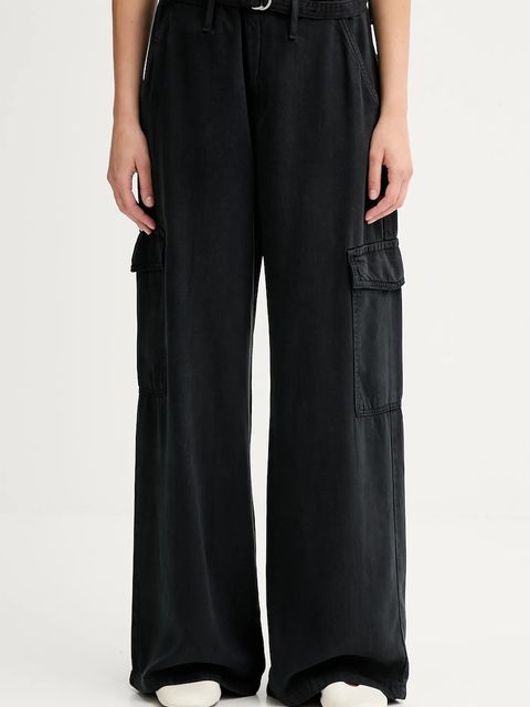 Levi's spodnie BAGGY DAD CARGO damskie kolor czarny szerokie high waist 003IN - zdjęcie produktu nr 1