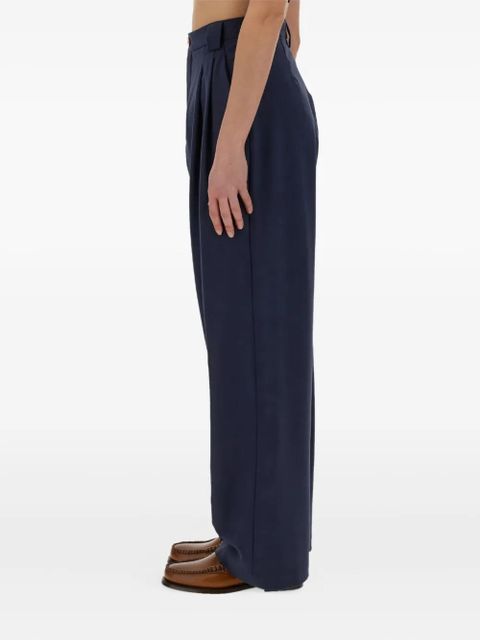 Alysi pleated trousers - Blue