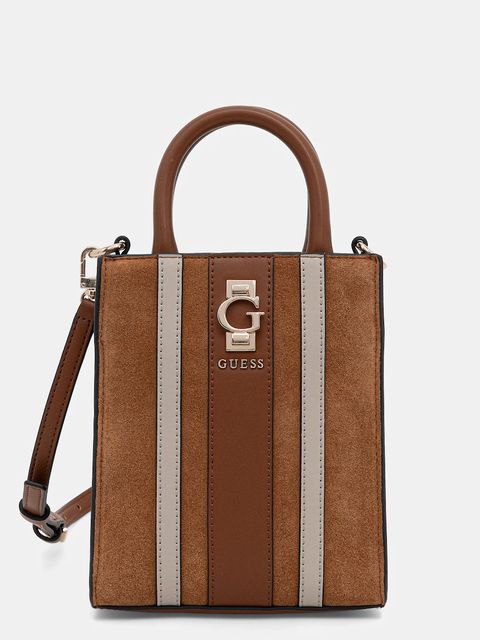 Guess torebka skórzana ERENIA kolor brązowy HWSB78 38750