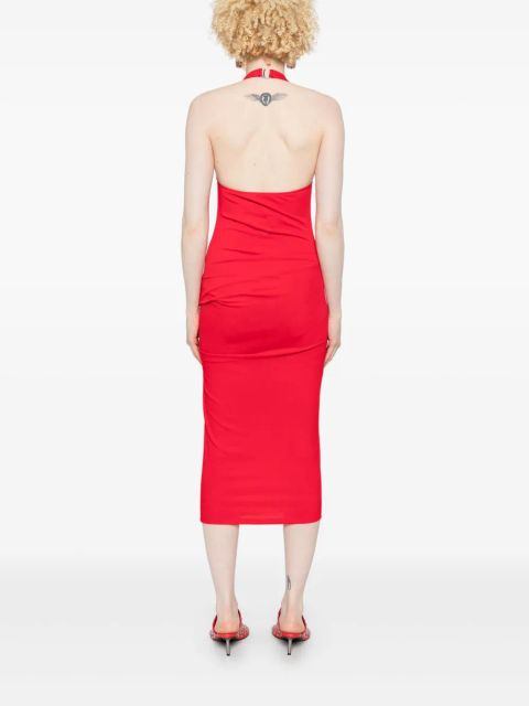 Jacquemus halterneck midi dress - Red