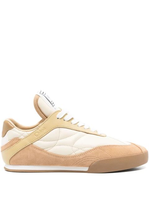Chloé quilted-panel sneakers - Neutrals - zdjęcie produktu nr 1